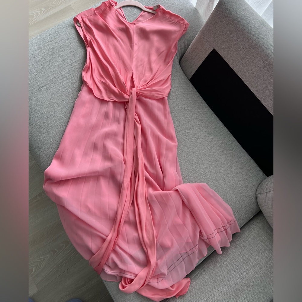 Sandro Elegant Pink Sleeveless Dress
